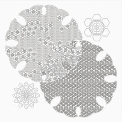 灰色圆形花纹