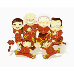 合家欢乐恭拜新年