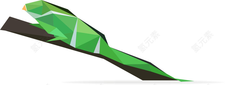 矢量折纸变色龙