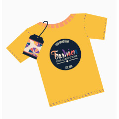 矢量短袖装饰图案免扣素材