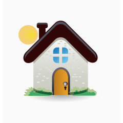 矢量小小的房子