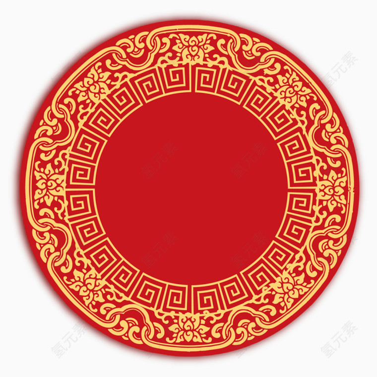 中国风金色回纹素材