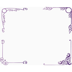 复古优雅紫色边框