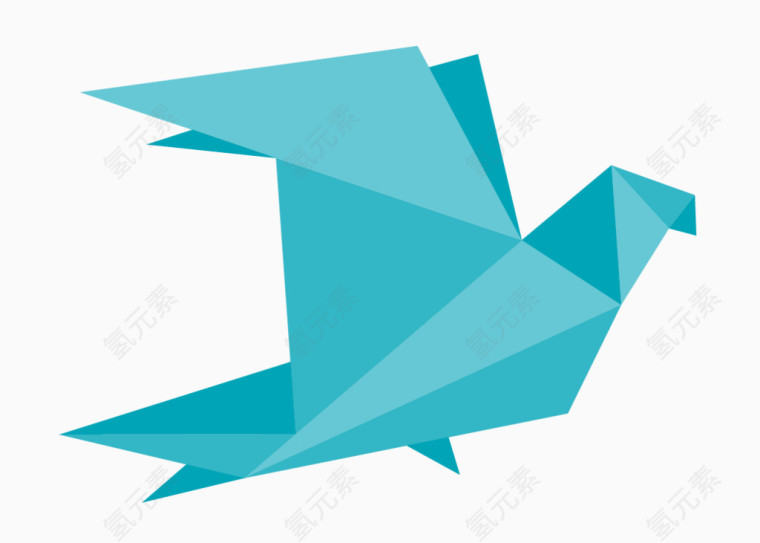 折纸飞鸟矢量图