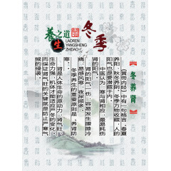 冬季养生展板