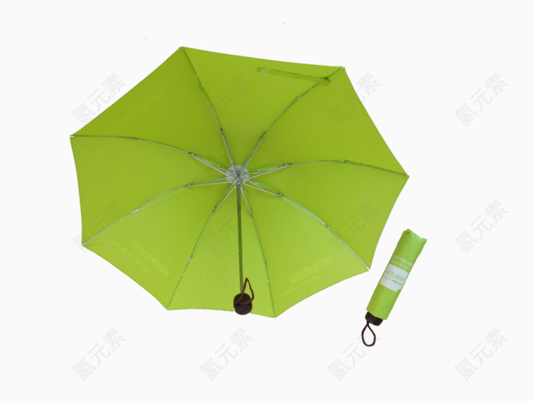 绿色雨伞