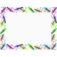 铅笔组成的边框