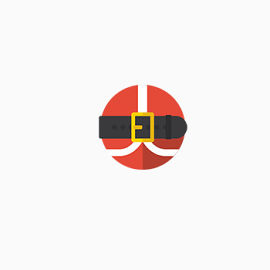 圣诞主题圆形图标