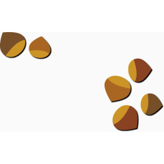 矢量创意设计森林小松子图