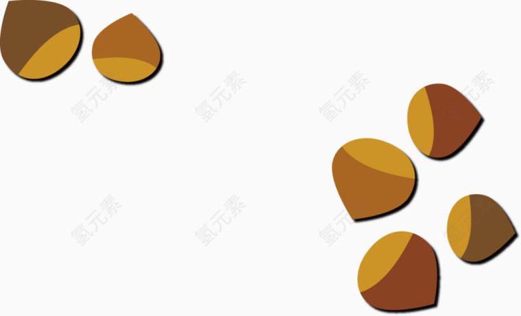 矢量创意设计森林小松子图