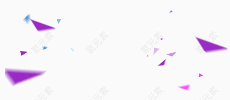 蓝色不规则图形飘落