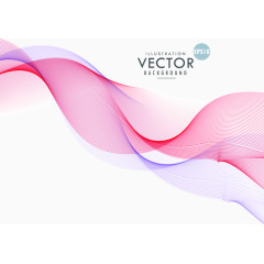 矢量彩色渐变飘带背景素材