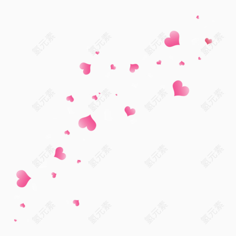 爱心花瓣