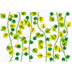 树藤背景装饰矢量图