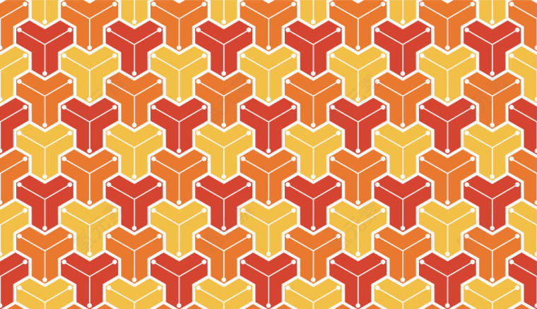 橙色科技感墙布底纹矢量