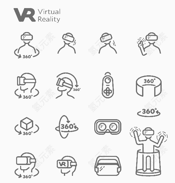 VR技术图标