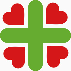 矢量创意设计爱心十字医院图