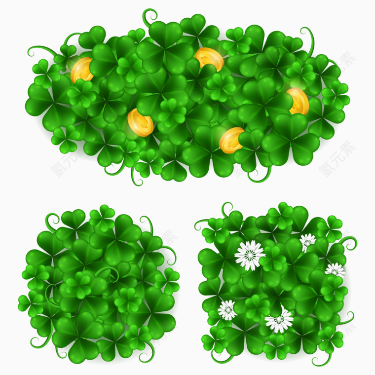 矢量四叶草圣帕特里克