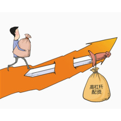 股市进入杠杆震荡期矢量图