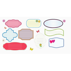 创意不规则矢量标签