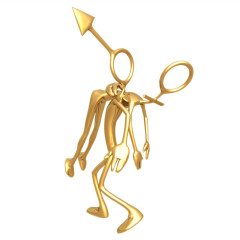 超清晰3D小金人