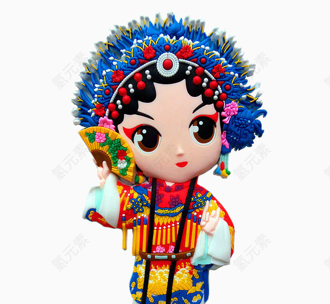 中国风卡通戏曲人物贵妃醉酒