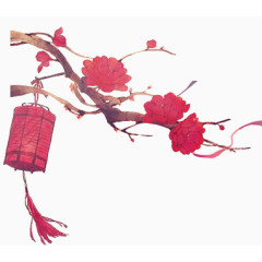 中国风梅花灯笼