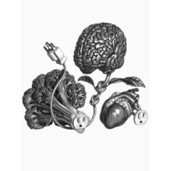 人脑细胞插画