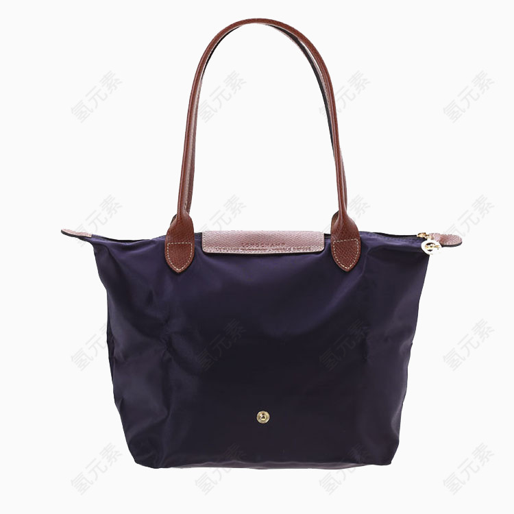 Longchamp珑骧女士尼龙皮革长柄折叠包