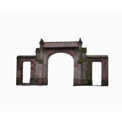 城堡建筑大门宫廷大门