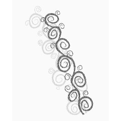 花藤简约环形点缀物矢量素材