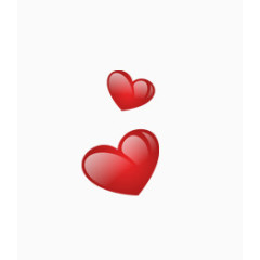 唯美精美红心心形情人节元素