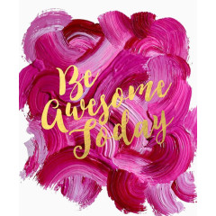 金色英文字装饰