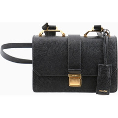 缪缪女士肩带翻盖单肩包斜跨包