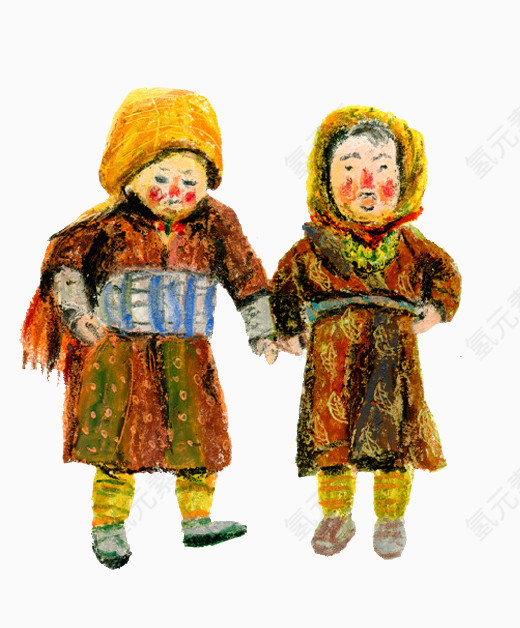 卡通少数民族服装