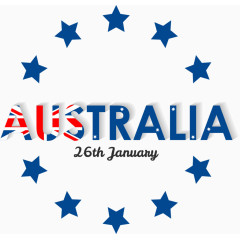 蓝色澳大利亚海报