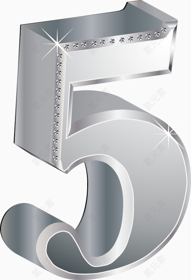 计时倒数数字5