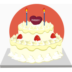 生日蛋糕素材