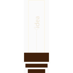 时尚灯泡logo设计模板