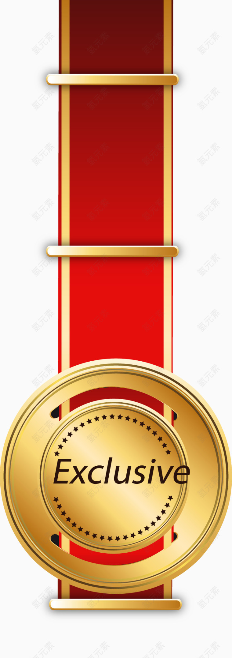 金色优质标签矢量素材