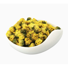 一碗杭白菊花干图片素材