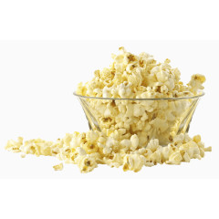 白色诱人爆米花