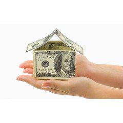 手掌上的美元房子