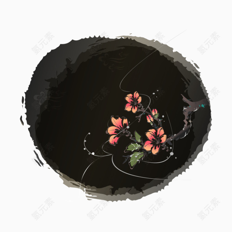 韩国水墨画 韩国元素