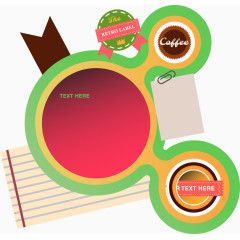 圆形几何封面素材