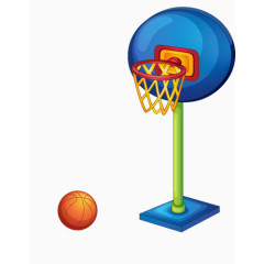 篮球架与球