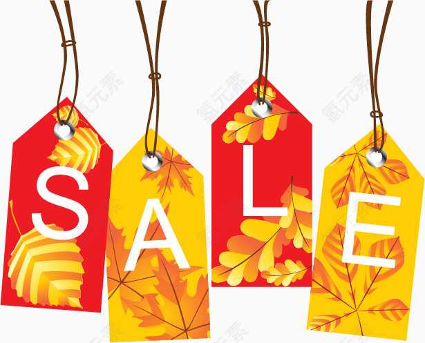 秋天系列 打折促销吊卡