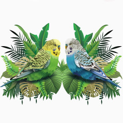 矢量艺术绿色植物