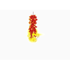悬挂的鞭炮