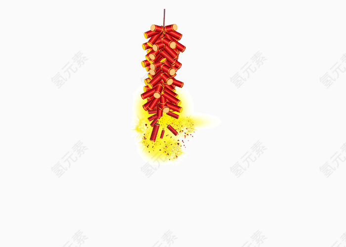 悬挂的鞭炮